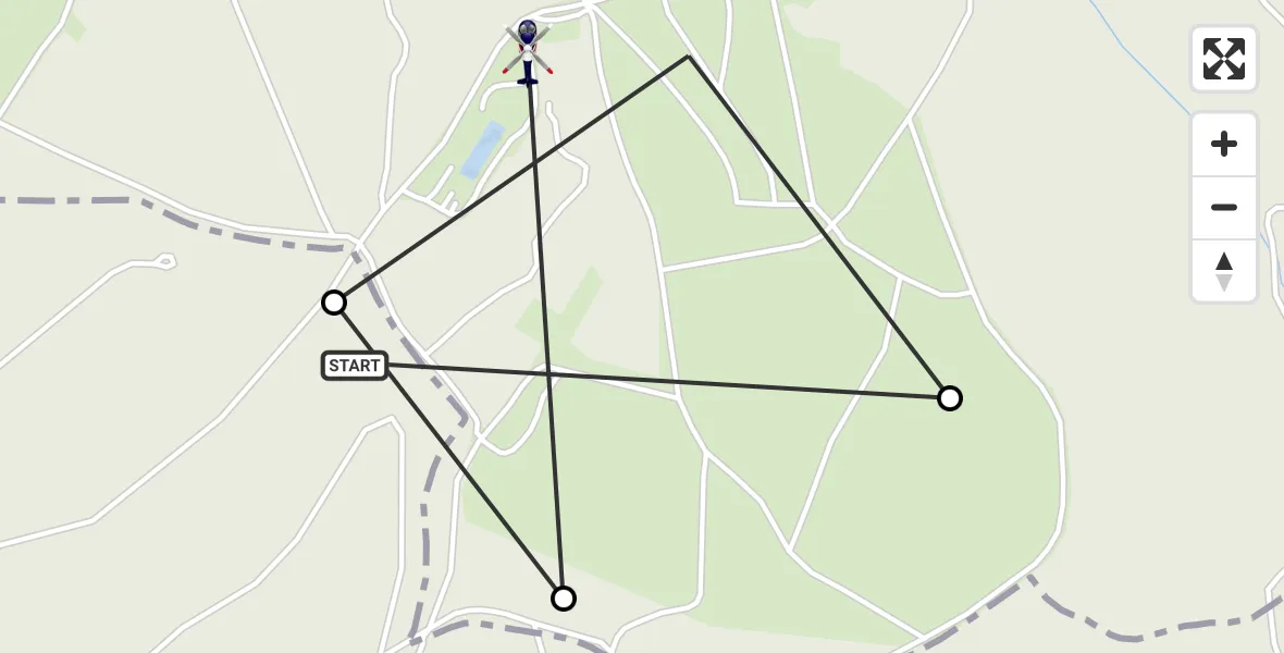 Flugroute Polizeihubschrauber Römershager Forst-Nord - Wildflecken, 11 März 2026, 12:59