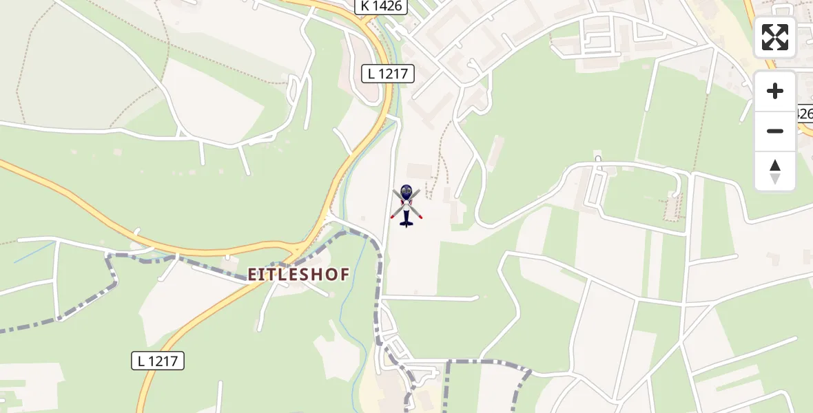 Flugroute Polizeihubschrauber Holzheim - Holzheim, 12 März 2026, 06:20