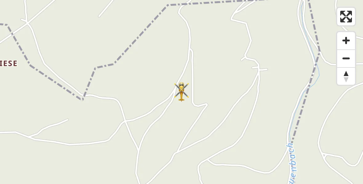 Routekaart van de vlucht: Rettungshubschrauber nach Goldisthal, Blößenweg