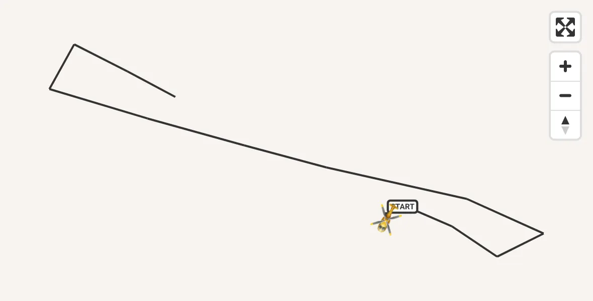 Flugroute Rettungshubschrauber Trieben Airfield - Trieben Airfield, 12 März 2026, 16:20