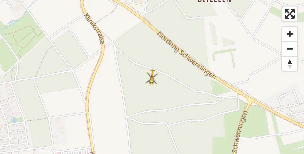 Flugroute Rettungshubschrauber Villingen-Schwenningen - Villingen-Schwenningen, 13 März 2026, 04:32