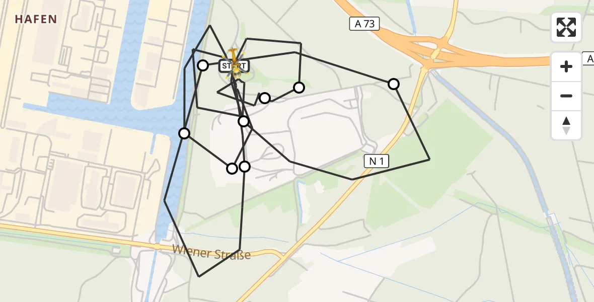 Flugroute Rettungshubschrauber Nürnberg - Nürnberg, 13 März 2026, 06:34