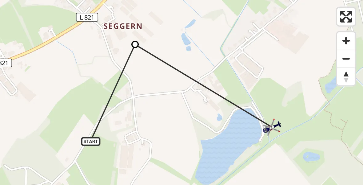 Flugroute Polizeihubschrauber Westerloy - Fikensolt, 13 März 2026, 11:32