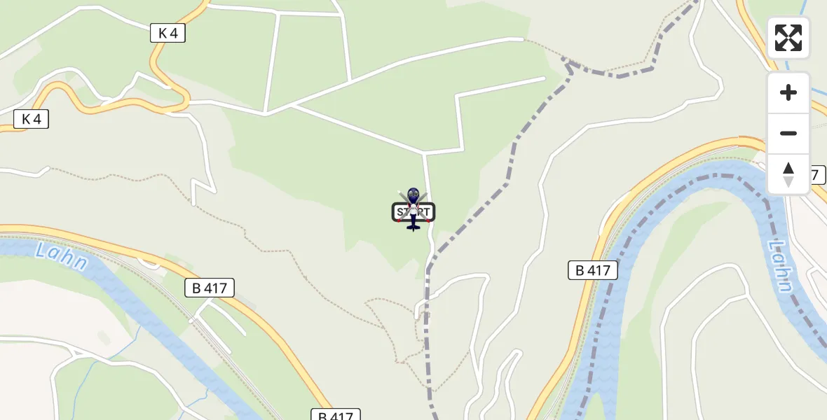 Flugroute Polizeihubschrauber Nassau - Nassau, 13 März 2026, 12:36