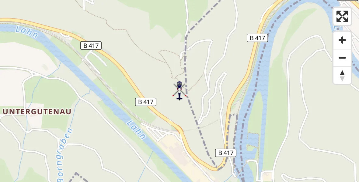 Flugroute Polizeihubschrauber Nassau - Nassau, 13 März 2026, 12:41