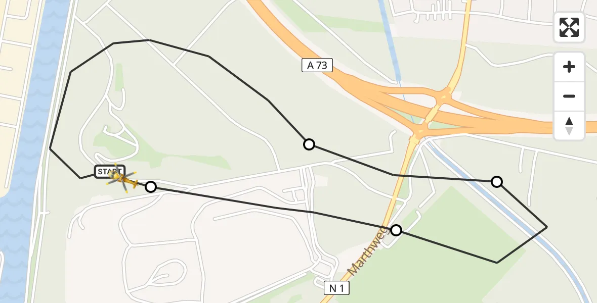 Flugroute Rettungshubschrauber Nürnberg - Nürnberg, 13 März 2026, 13:10