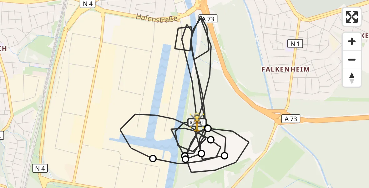 Flugroute Rettungshubschrauber Nürnberg - Nürnberg, 13 März 2026, 15:25