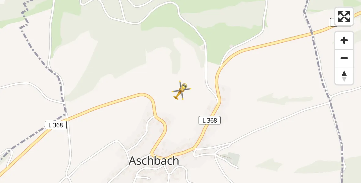 Flugroute Rettungshubschrauber Aschbach - Aschbach, 14 März 2026, 05:57