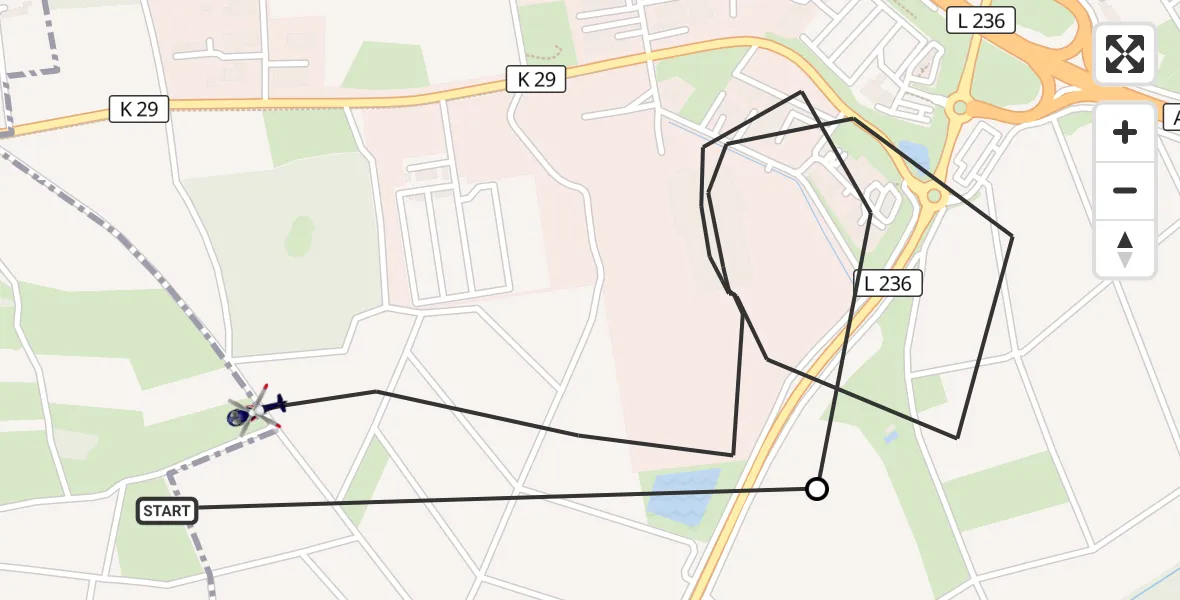 Flugroute Polizeihubschrauber Windesheim - Waldlaubersheim, 14 März 2026, 10:44