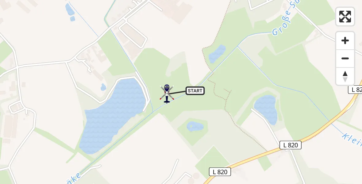 Flugroute Polizeihubschrauber Mansie - Fikensolt, 14 März 2026, 11:45