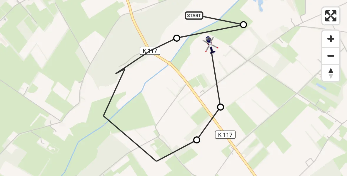 Flugroute Polizeihubschrauber Ihorst - Westerstederfeld, 14 März 2026, 11:46