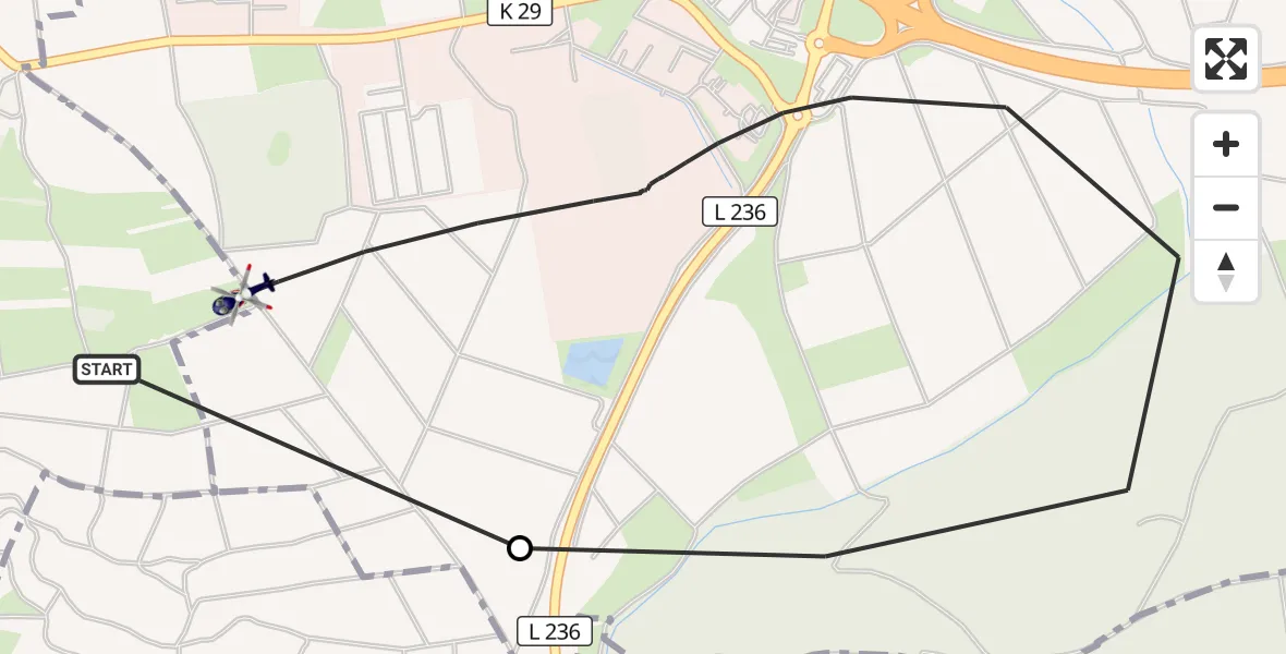 Flugroute Polizeihubschrauber Windesheim - Waldlaubersheim, 14 März 2026, 12:12