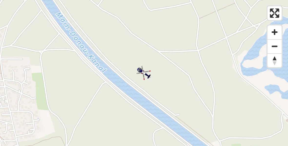 Flugroute Polizeihubschrauber Eckersmühlen - Eckersmühlen, 15 März 2026, 02:06