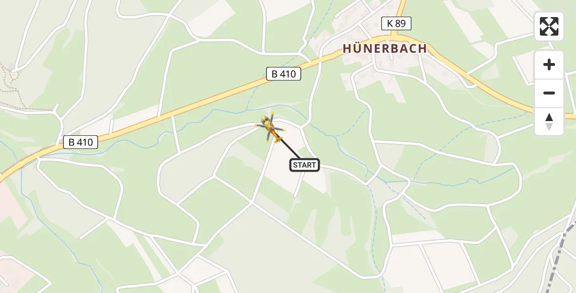 Flugroute Ambulanzhubschrauber Köttelbach - Köttelbach, 15 März 2026, 11:58