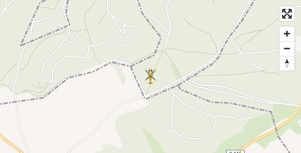 Flugroute Rettungshubschrauber Laasdorf - Laasdorf, 15 März 2026, 16:54