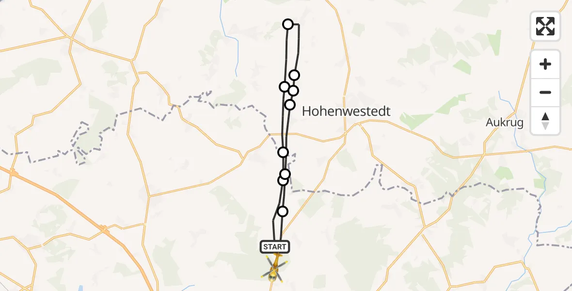 Routekaart van de vlucht: Rettungshubschrauber nach Ridders