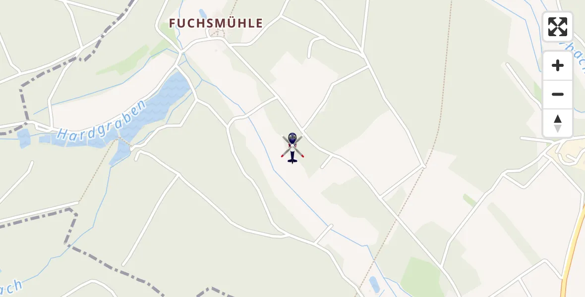 Flugroute Polizeihubschrauber Hofstetten - Hofstetten, 18 März 2026, 13:28