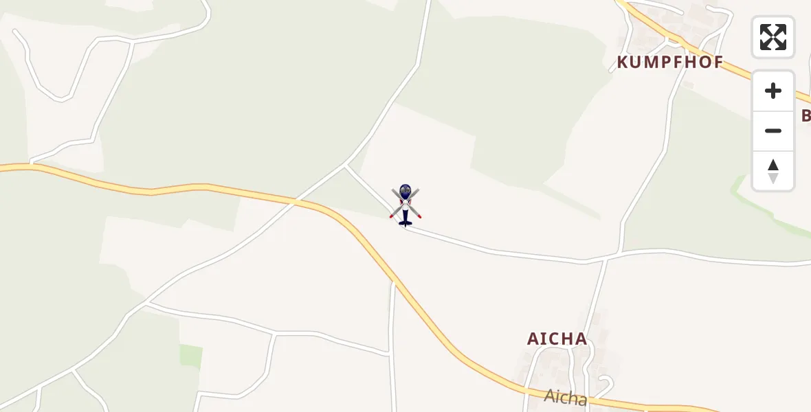 Routekaart van de vlucht: Polizeihubschrauber nach Hemau