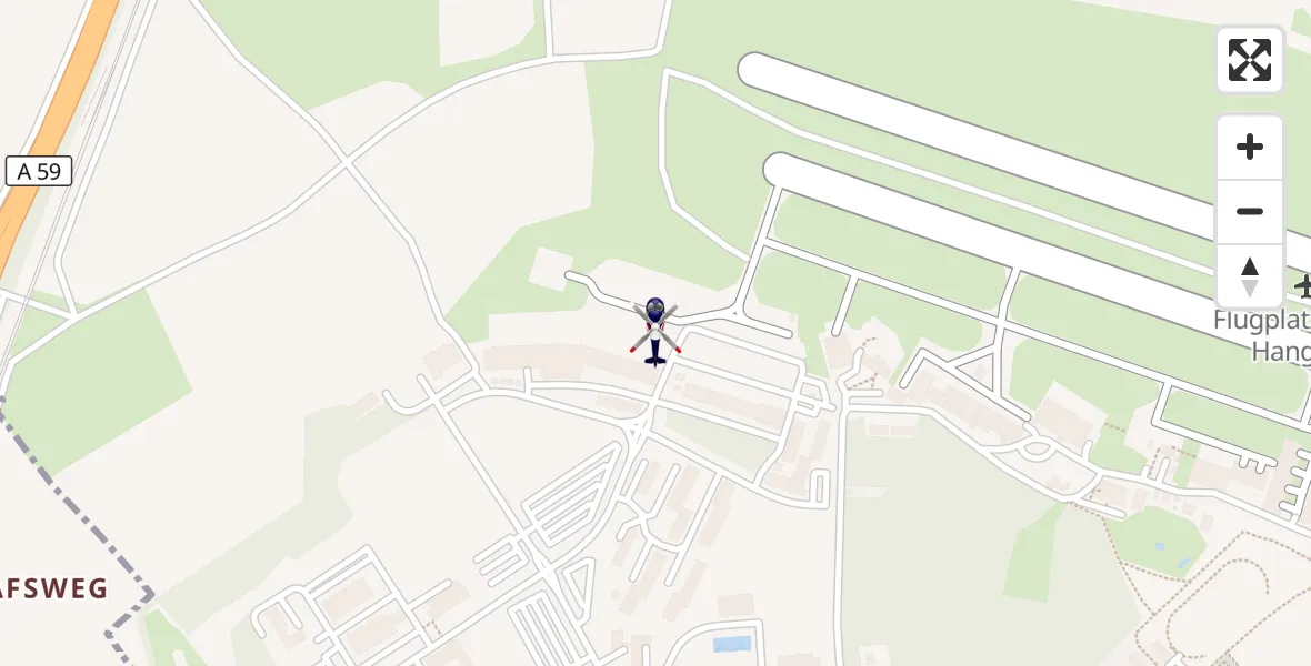 Flugroute Polizeihubschrauber Sankt Augustin - Sankt Augustin, 18 März 2026, 13:52