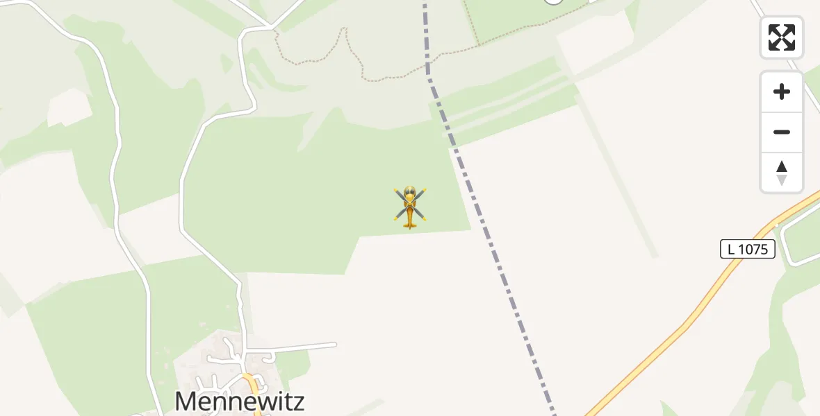Flugroute Rettungshubschrauber Mennewitz - Mennewitz, 18 März 2026, 15:08