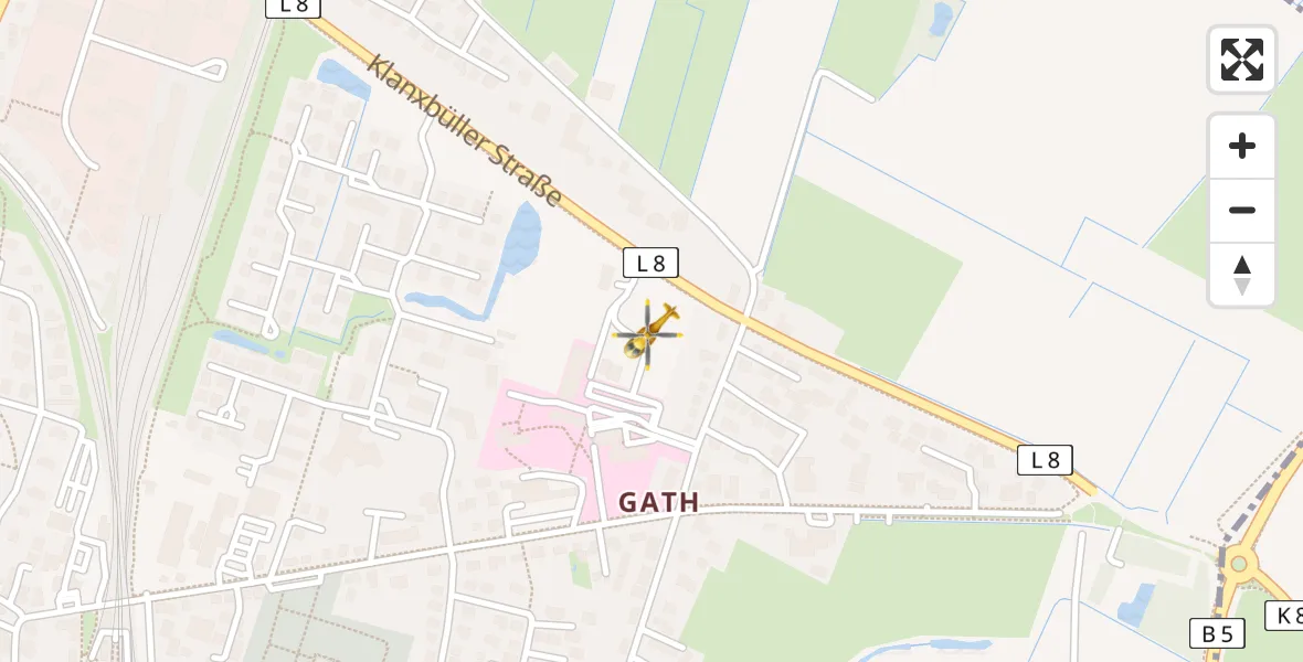 Routekaart van de vlucht: Rettungshubschrauber nach Niebüll