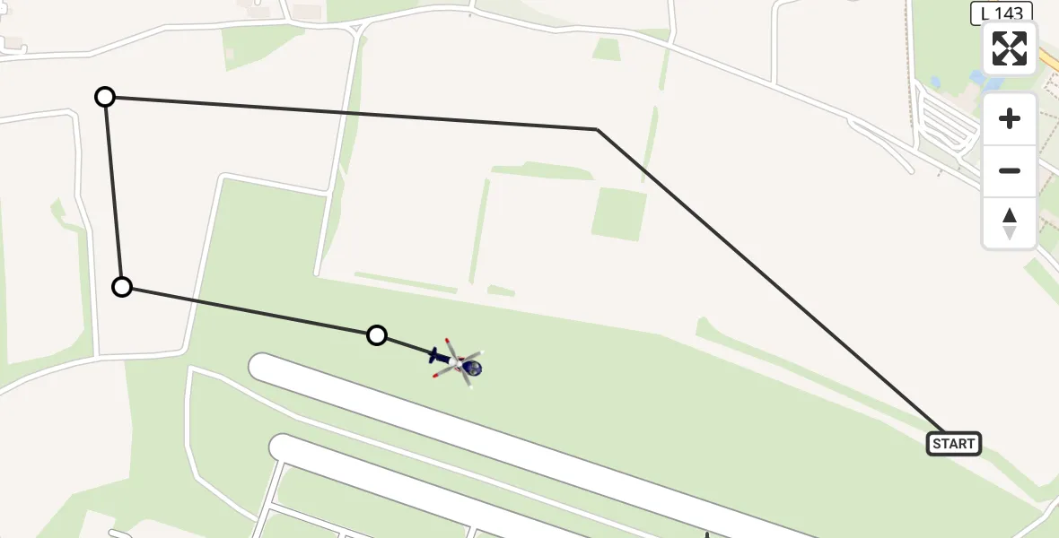 Flugroute Polizeihubschrauber Sankt Augustin - Bonn-Hangelar Airfield, 19 März 2026, 07:13