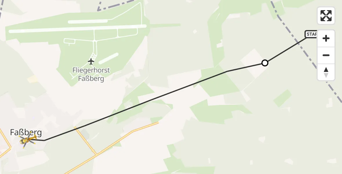 Routekaart van de vlucht: Rettungshubschrauber nach Faßberg, Elsternstieg