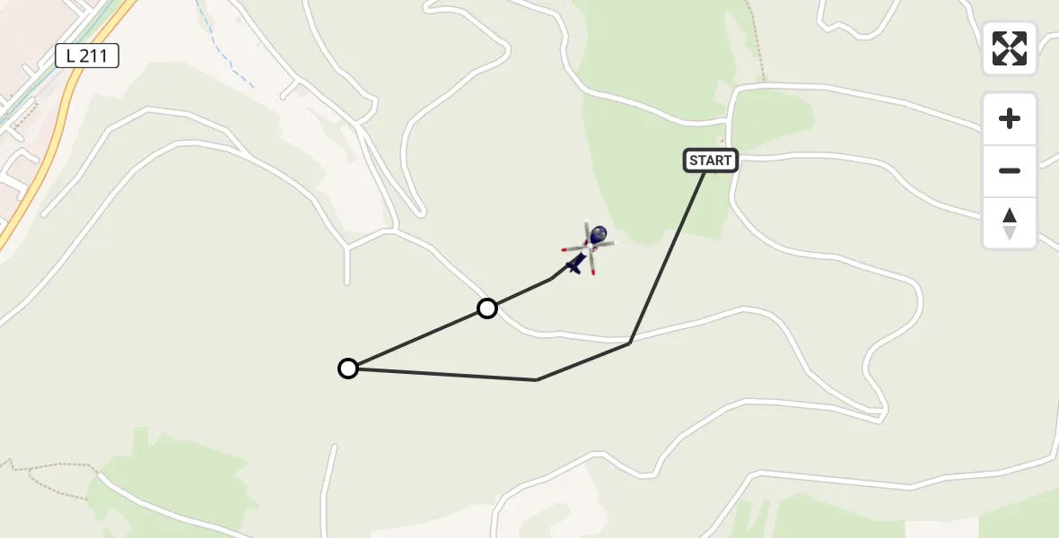 Flugroute Polizeihubschrauber Bad Urach - Bad Urach, 19 März 2026, 12:07