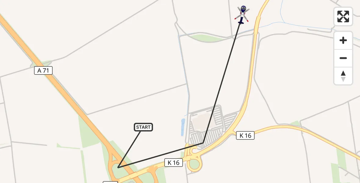 Flugroute Polizeihubschrauber Bindersleben - Erfurt-Weimar Airport, 19 März 2026, 12:39