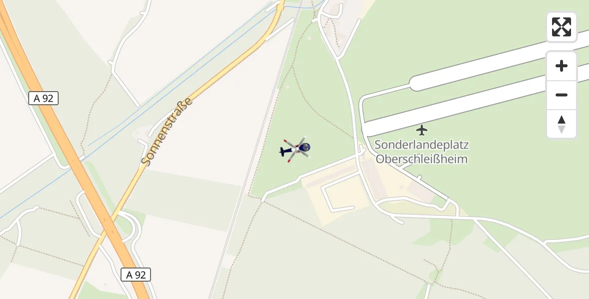 Flugroute Polizeihubschrauber Oberschleißheim - Oberschleißheim, 19 März 2026, 14:44