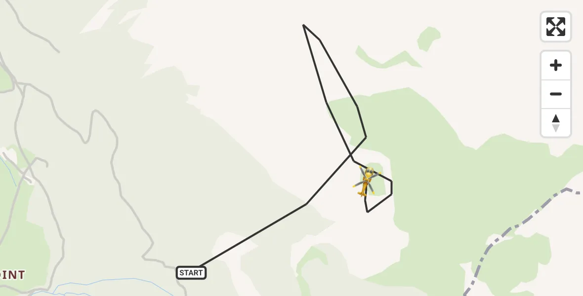 Flugroute Rettungshubschrauber Bischofswiesen - Bischofswiesen, 19 März 2026, 16:00