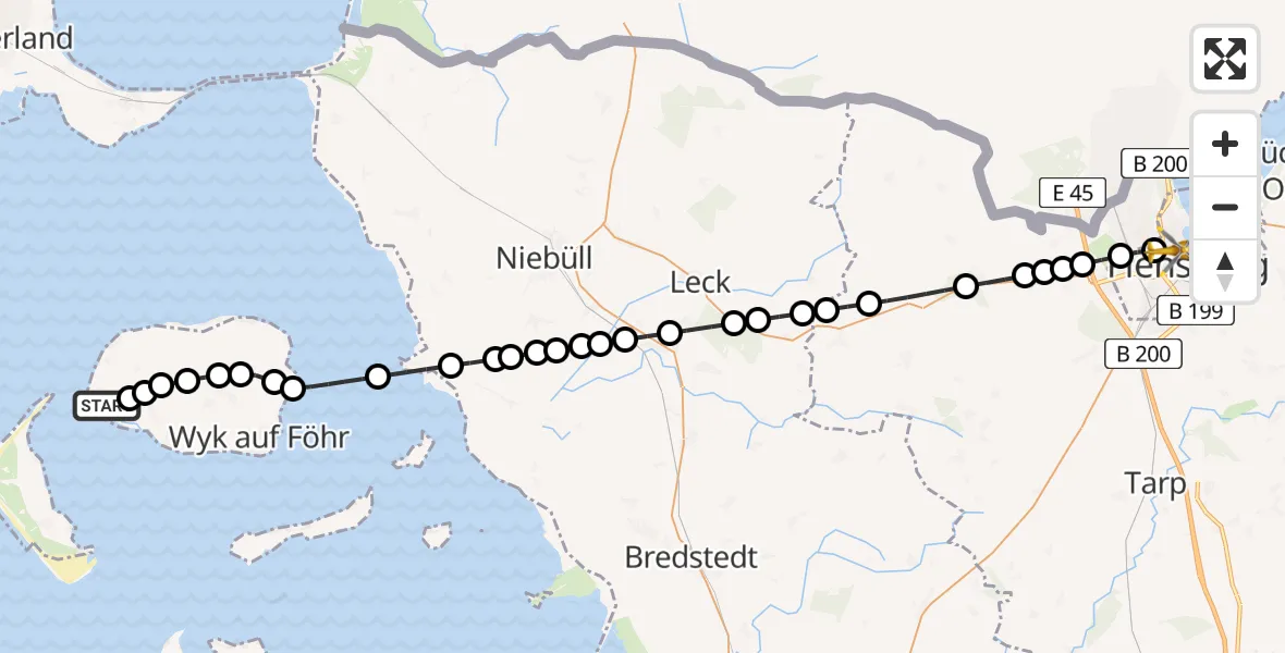 Routekaart van de vlucht: Rettungshubschrauber nach Westliche Höhe, Knuthstraße