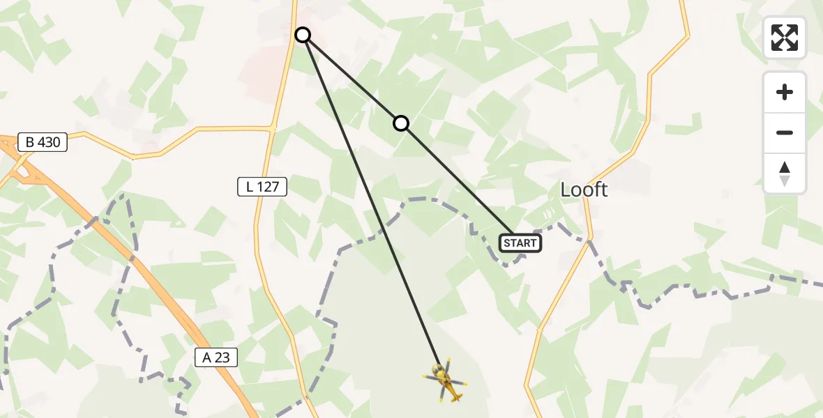 Flugroute Rettungshubschrauber Looft - Drage, 20 März 2026, 15:28