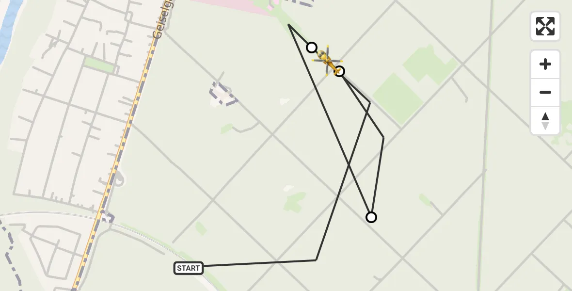 Flugroute Rettungshubschrauber Perlacher Forst - ADAC Air Rescue Center Hubschrauberlandeplatz (Christoph 1), 20 März 2026, 16:48