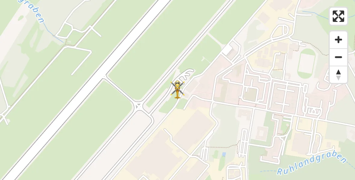 Routekaart van de vlucht: Rettungshubschrauber nach Dresden Bundespolizei Hubschrauberlandeplatz