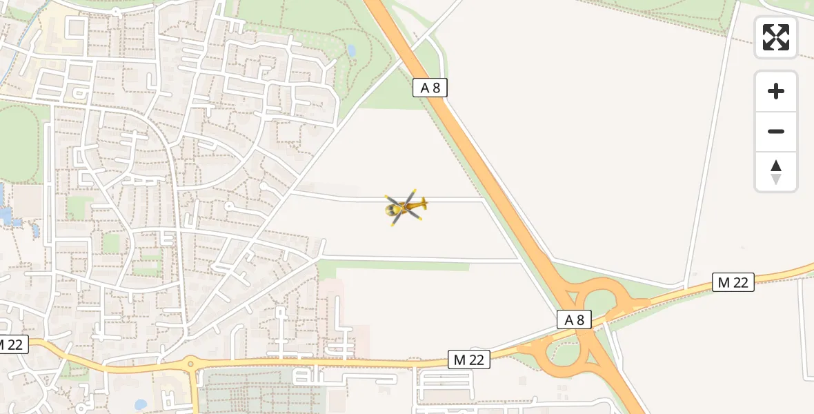 Routekaart van de vlucht: Rettungshubschrauber nach Unterhaching, Schallmoserweg