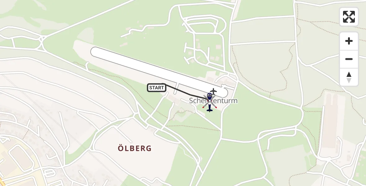 Flugroute Polizeihubschrauber Würzburg-Schenkenturm Flugplatz - Würzburg-Schenkenturm Flugplatz, 21 März 2026, 10:00