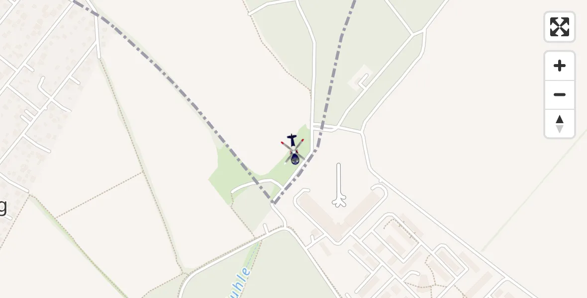 Routekaart van de vlucht: Polizeihubschrauber nach Ahrensfelde Hubschrauberlandeplatz