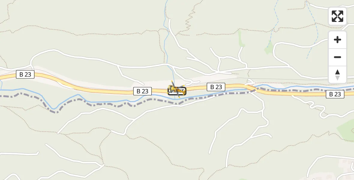 Flugroute Rettungshubschrauber Garmisch-Partenkirchen - Garmisch-Partenkirchen, 22 März 2026, 09:59