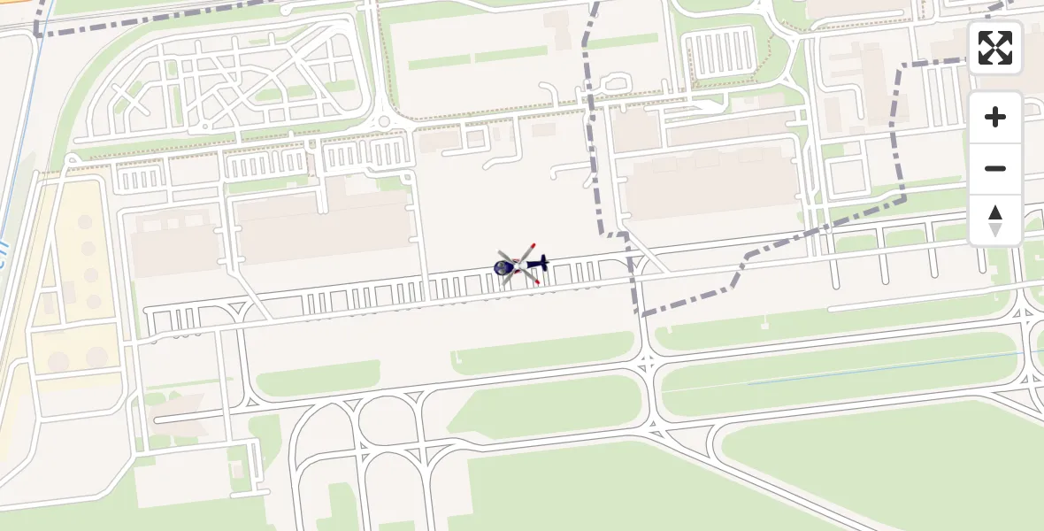 Flugroute Polizeihubschrauber München Flughafen - München Flughafen, 23 März 2026, 14:07