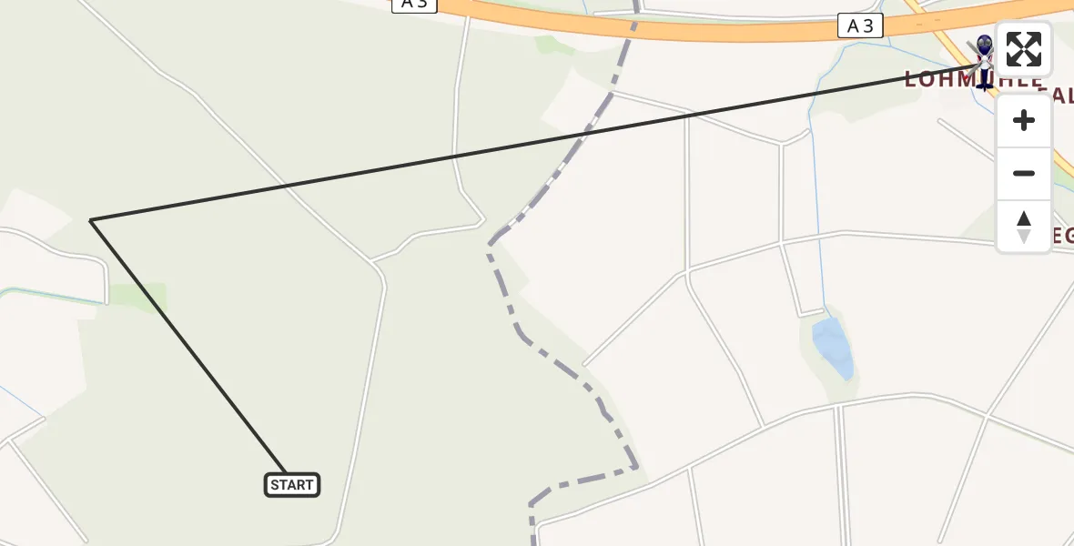 Routekaart van de vlucht: Polizeihubschrauber nach Rüdenhausen, St 2421