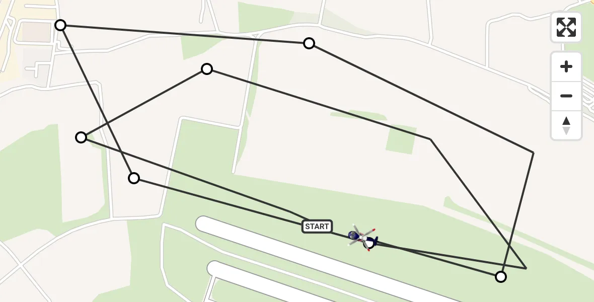Flugroute Polizeihubschrauber Bonn-Hangelar Flugplatz - Bonn-Hangelar Flugplatz, 24 März 2026, 08:10