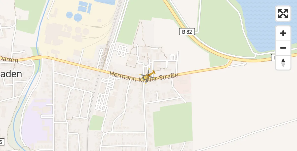 Flugroute Rettungshubschrauber Schladen - Schladen, 24 März 2026, 09:06