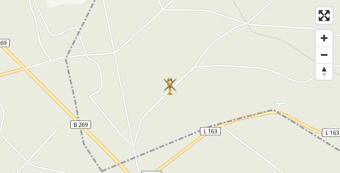 Routekaart van de vlucht: Rettungshubschrauber nach Allenbach, L 163