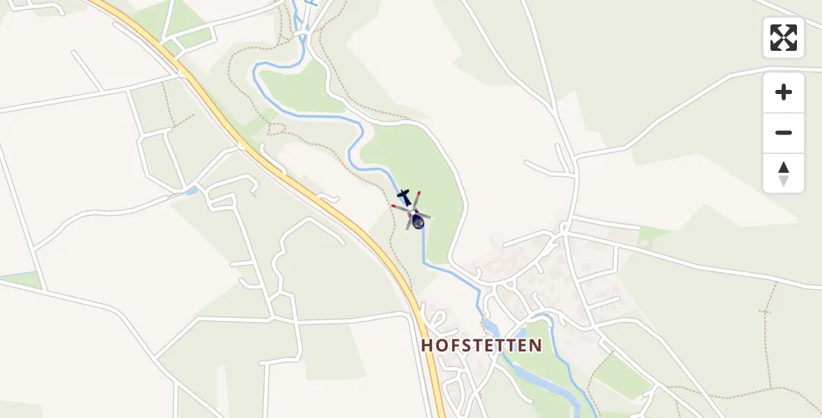 Flugroute Polizeihubschrauber Belmbrach - Belmbrach, 25 März 2026, 00:08
