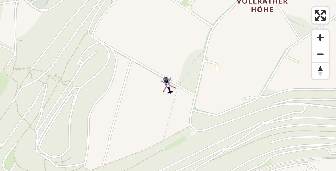 Flugroute Polizeihubschrauber Allrath - Allrath, 25 März 2026, 10:16