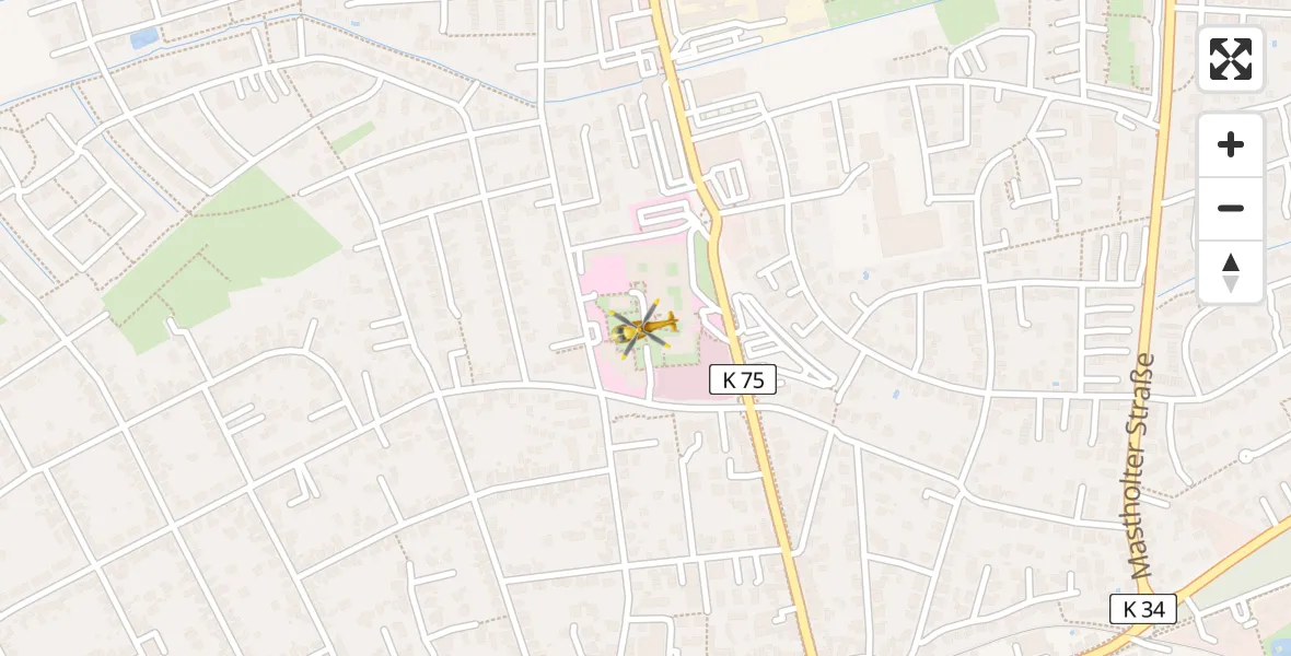 Flugroute Ambulanzhubschrauber Lippstadt - Lippstadt, 26 März 2026, 05:10