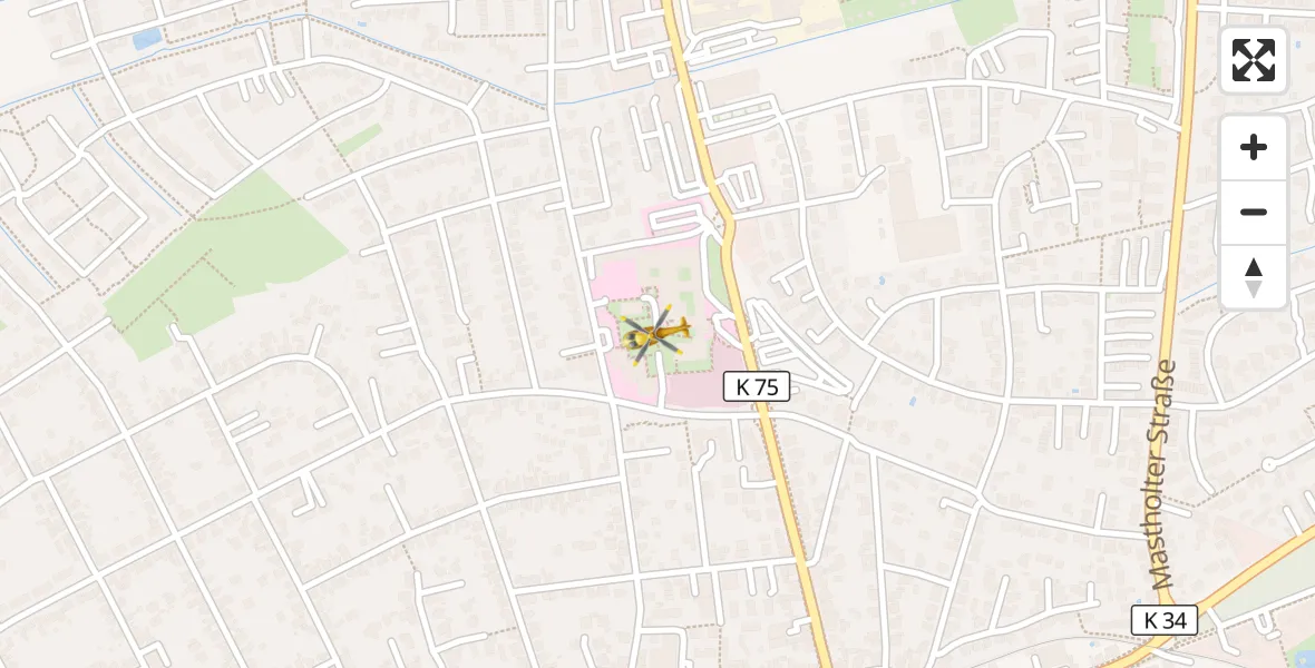 Flugroute Ambulanzhubschrauber Lippstadt - Lippstadt, 26 März 2026, 05:10
