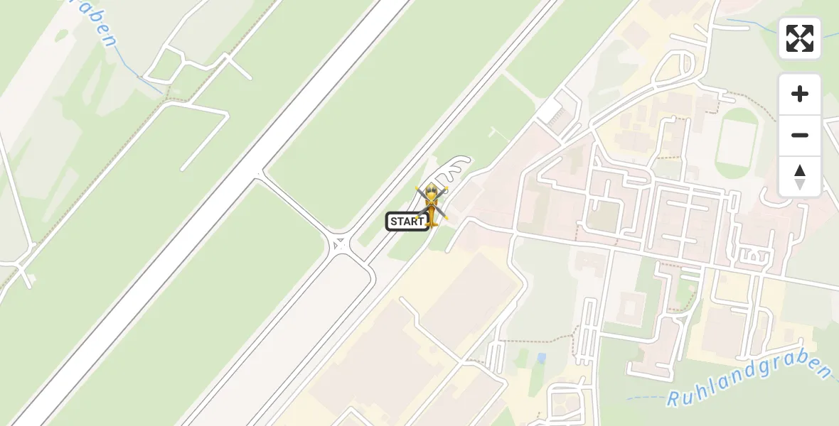 Flugroute Rettungshubschrauber Dresden Bundespolizei Hubschrauberlandeplatz - Dresden Bundespolizei Hubschrauberlandeplatz, 26 März 2026, 08:21