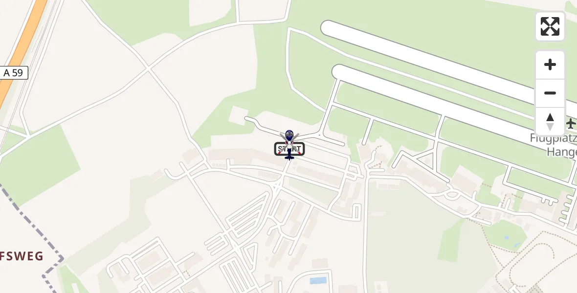 Flugroute Polizeihubschrauber Sankt Augustin - Sankt Augustin, 26 März 2026, 11:00
